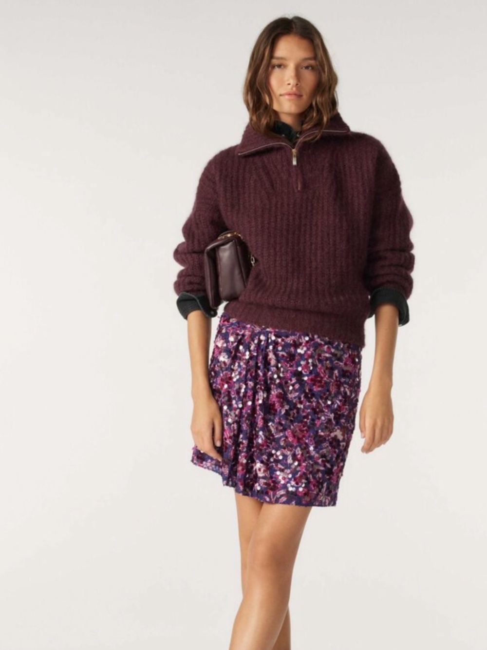 ba&sh Baltan Jumper - Bordeaux
